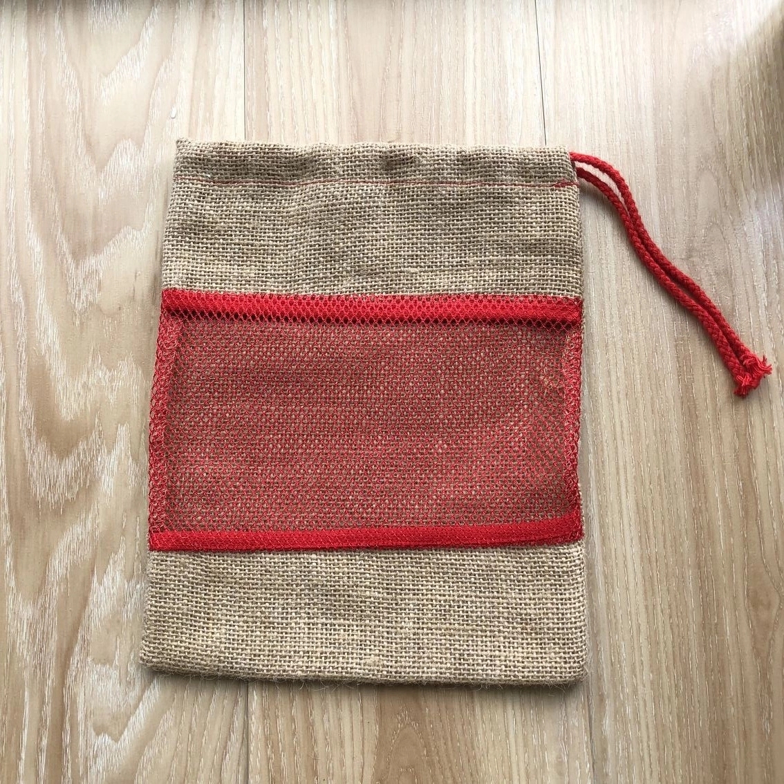 Reusable jute promotional bag with printed logo
