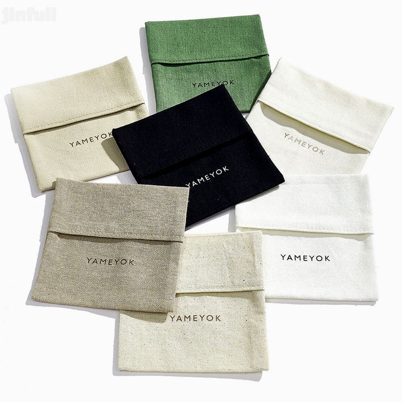 custom cotton bag with logo for reusable retail gift packaging, cotton drawstring bag with screen printed logo