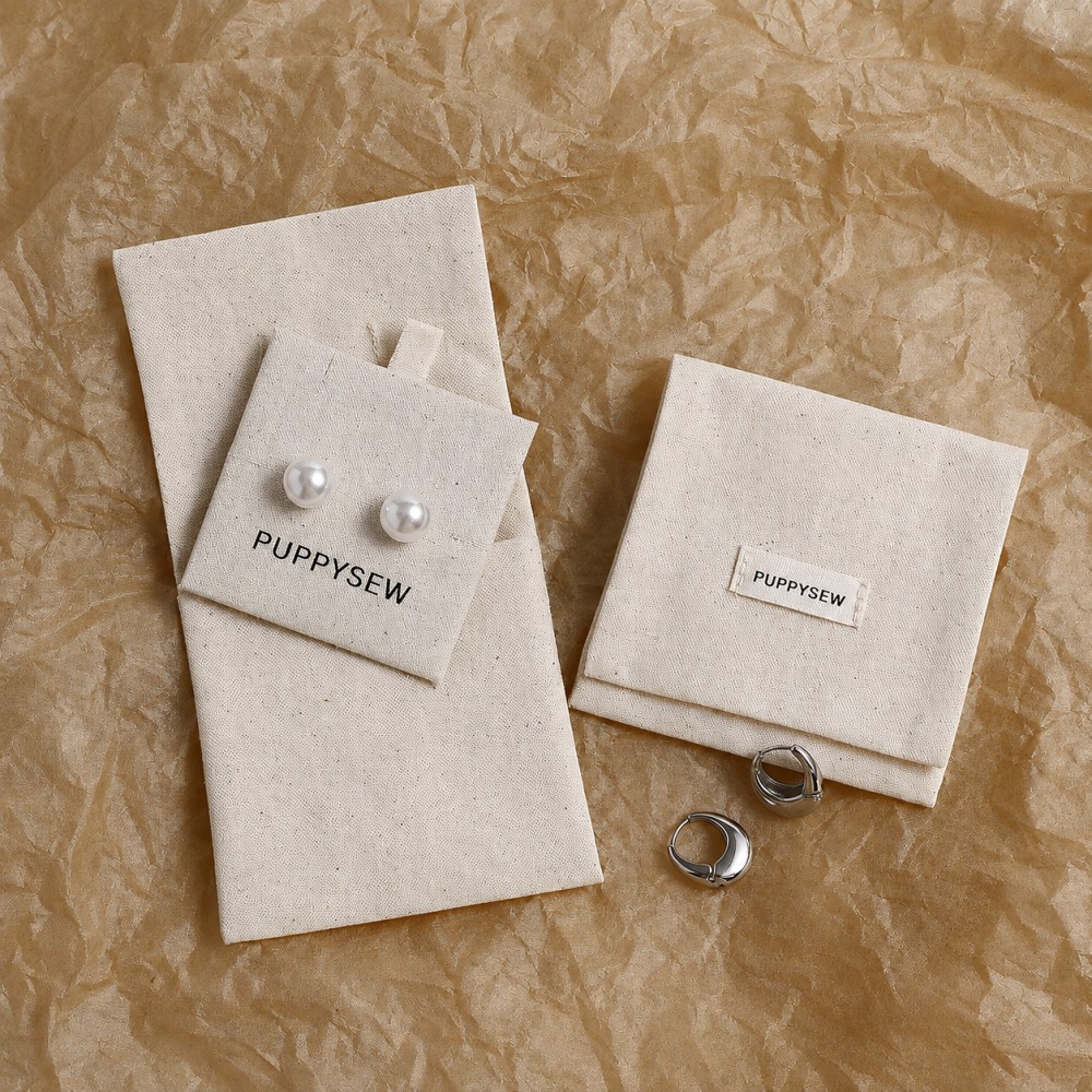 custom cotton bag with logo for reusable retail gift packaging, muslin cotton gift pouch for candles and soap