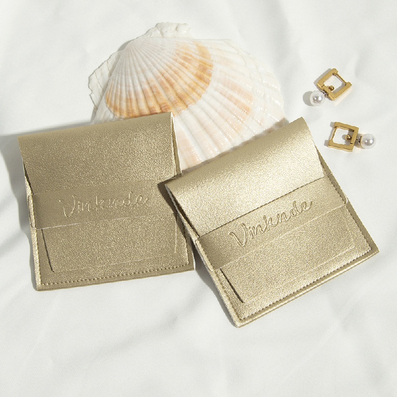 custom jewelry pouch with logo for rings necklaces bracelets and watches, boutique jewelry drawstring bag for gift sets