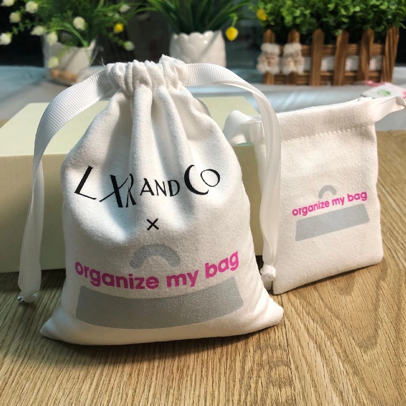 custom jewelry pouch with logo for rings necklaces bracelets and watches, satin-lined jewelry pouch with custom label