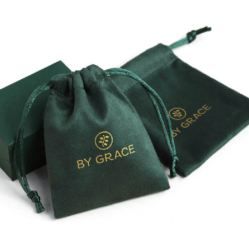 custom jewelry pouch with logo for rings necklaces bracelets and watches, small jewelry gift pouch for retail packaging