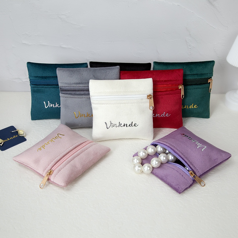 custom velvet bag with logo for luxury jewelry gift packaging, custom velvet packaging pouch with satin drawstring