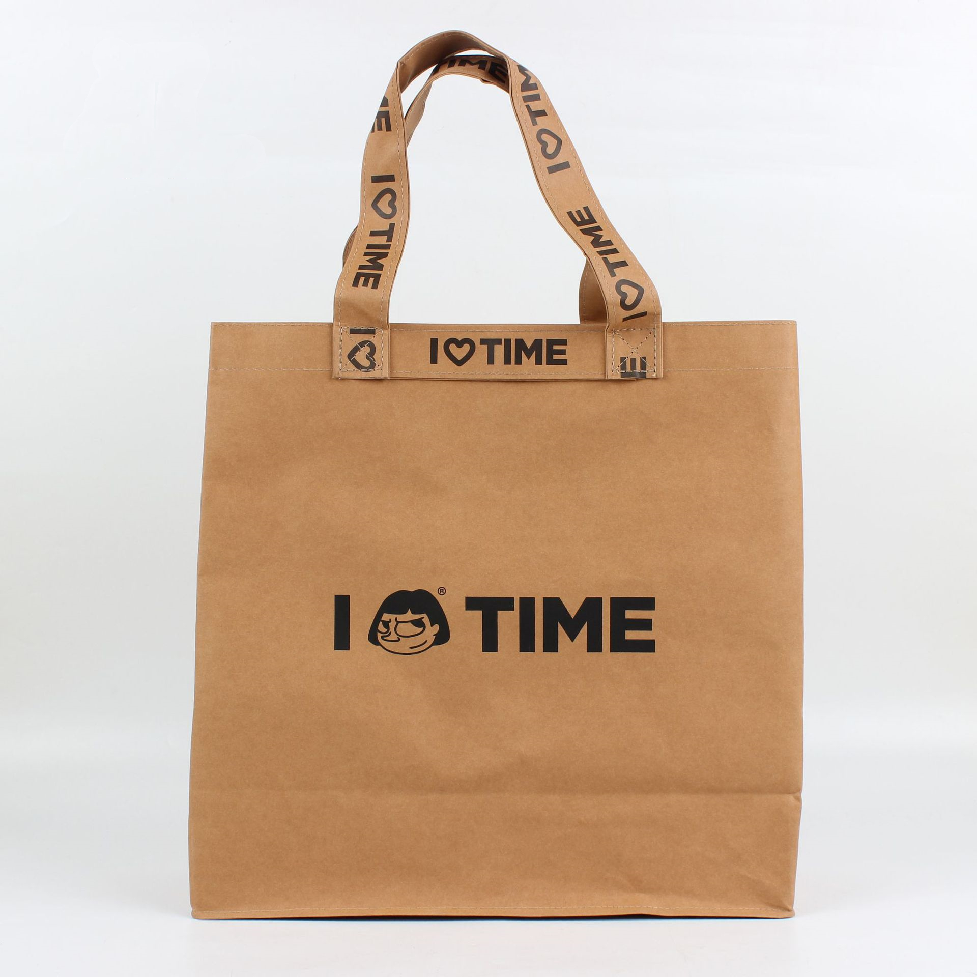 Washable kraft paper pouch for custom natural packaging